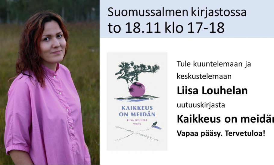 Kirjailijavierailu: Liisa Louhela
